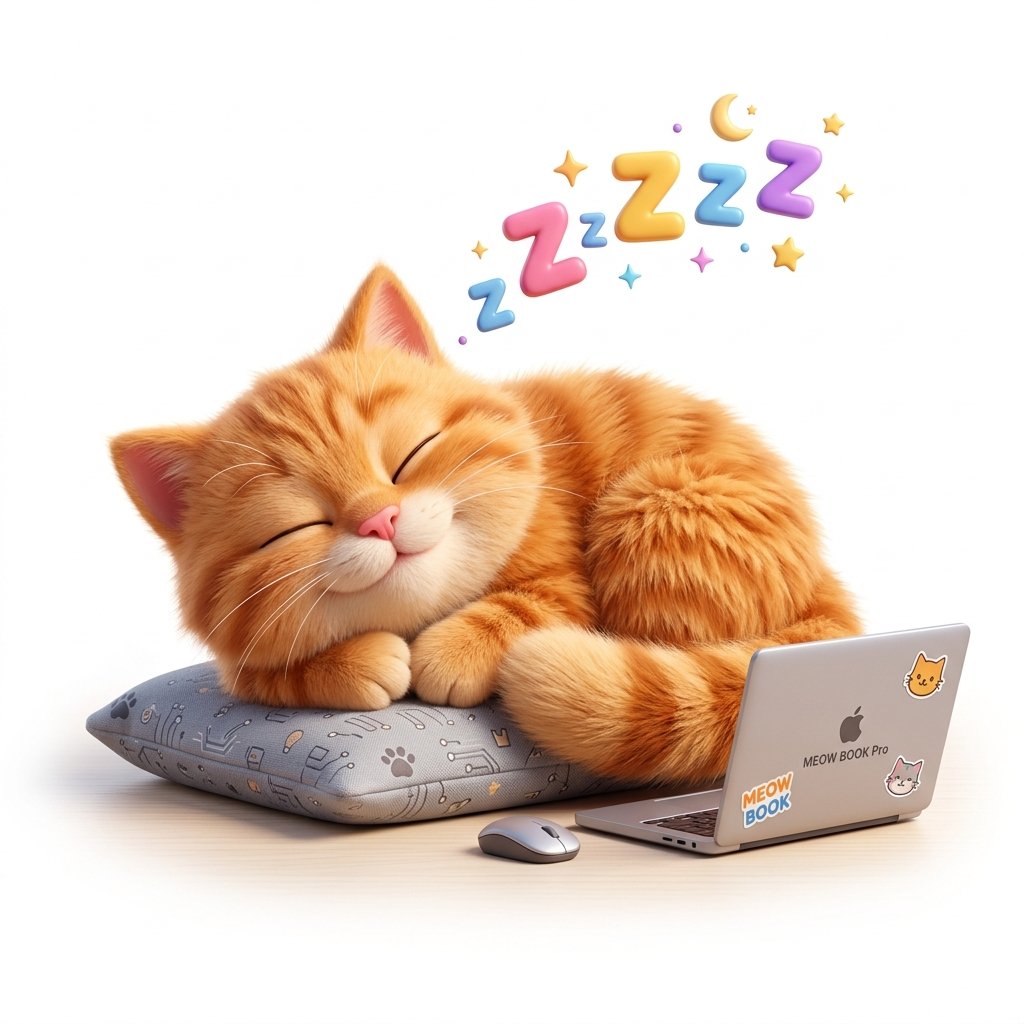 Sleeping Dev Cat Meme